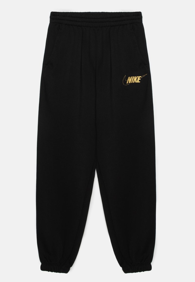 Nike Sportswear CLUB LOOSE PANT - Träningsbyxor - black/gold