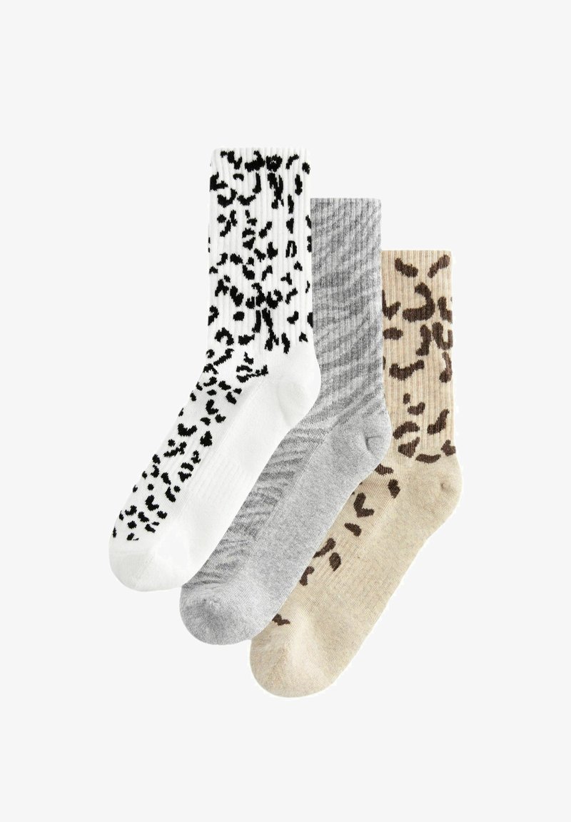 Next CUSHION 3 PACK WITH ARCH SUPPORT - Čarape - neutral animal