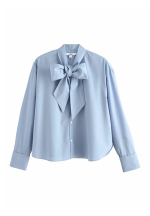 TIE NECK  - Nööpidega pluus - chambray blue