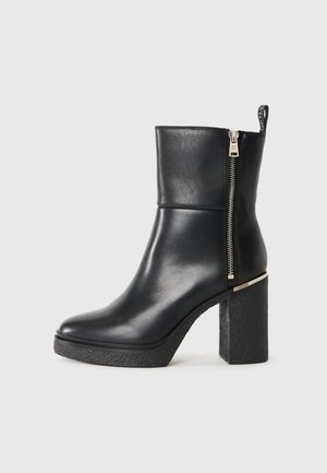 TALLEY - High heeled ankle boots - black