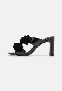 Bianco BIACHERRY BOW MULE - Heeled mules - black