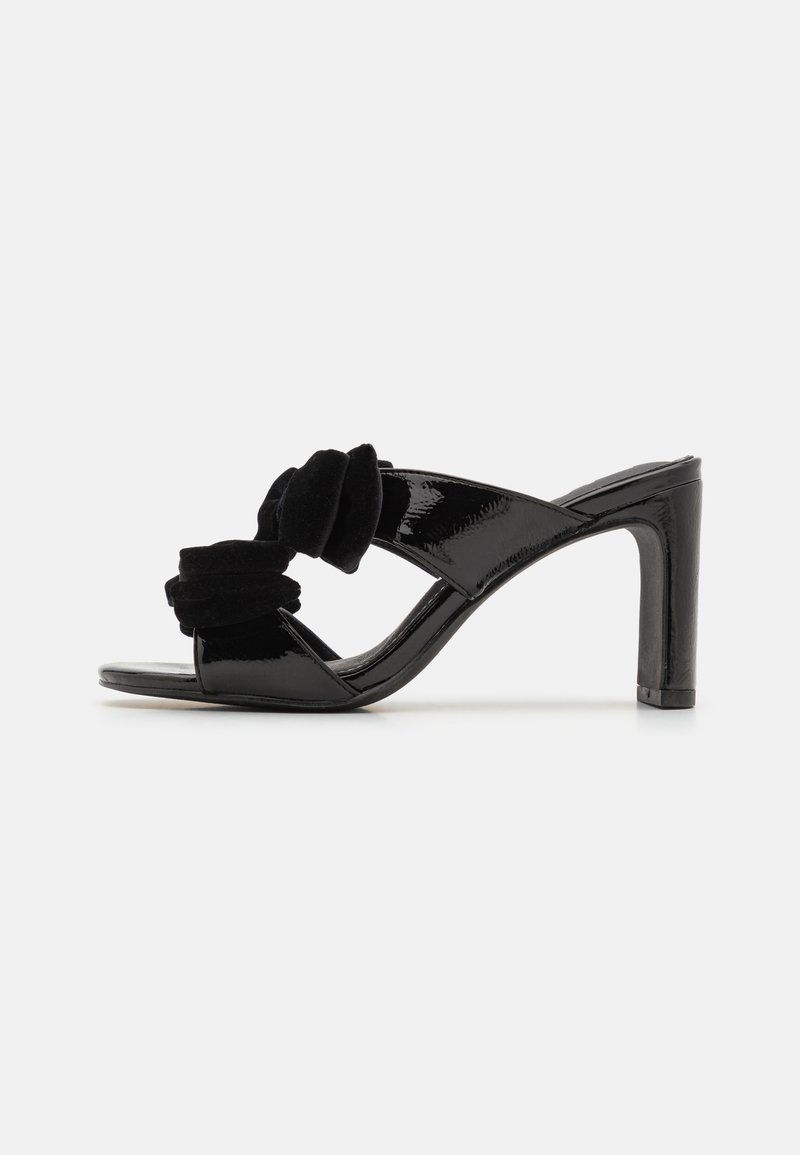 Bianco BIACHERRY BOW MULE - Heeled mules - black