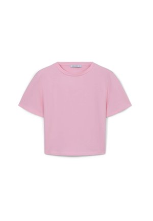 CROP  - T-shirt basic - rosa medio