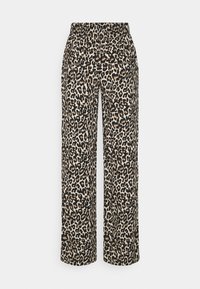 Vero Moda VMSIMPLY EASY WIDE PANT - Calças - oatmeal/linea