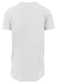 White cotton t-shirt, short sleeves, crew neck, soft texture, seamless back, straight hem. No visible patterns or designs.