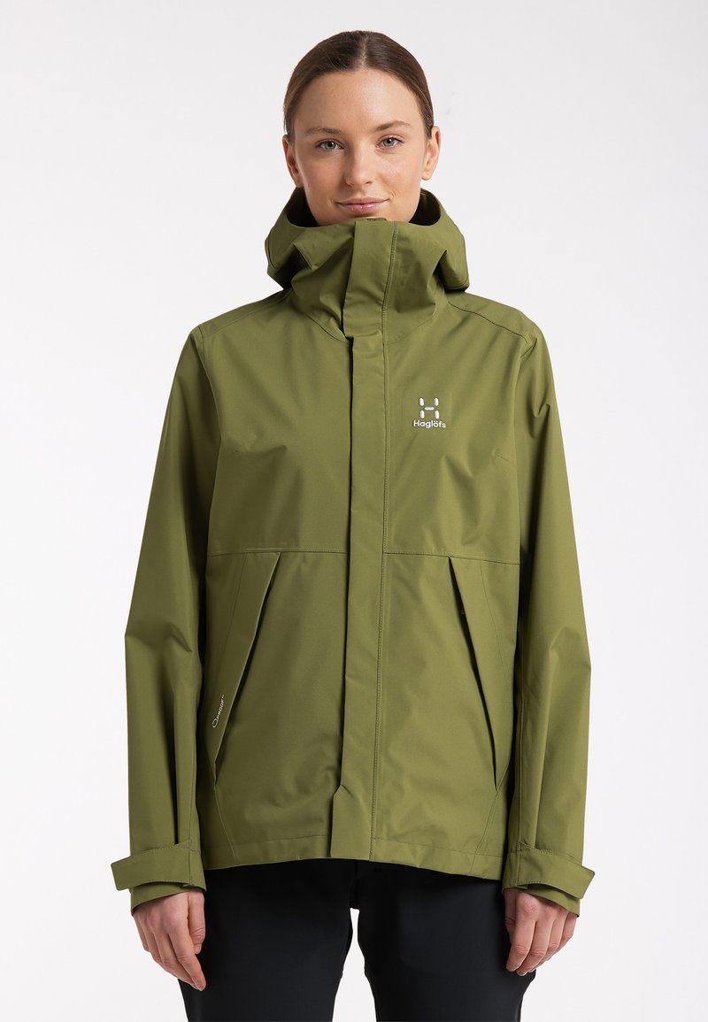 Haglöfs TJÄRN Hardshell jacket olive green/mottled dark green