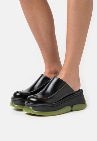 MIISTA BRIETTA - Ciabattine con tacco - black