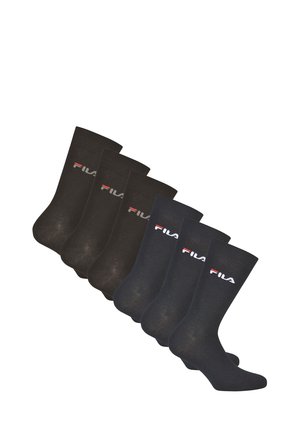 Fila UNISEX  6ER PACK - STRÜMPFE, STREET, LIFESYLE - Calze sportive - schwarz/blau