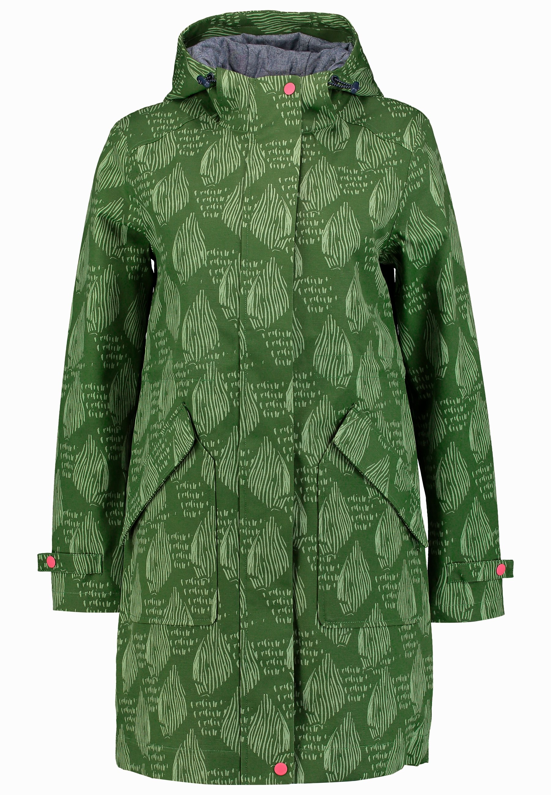 white stuff green coat