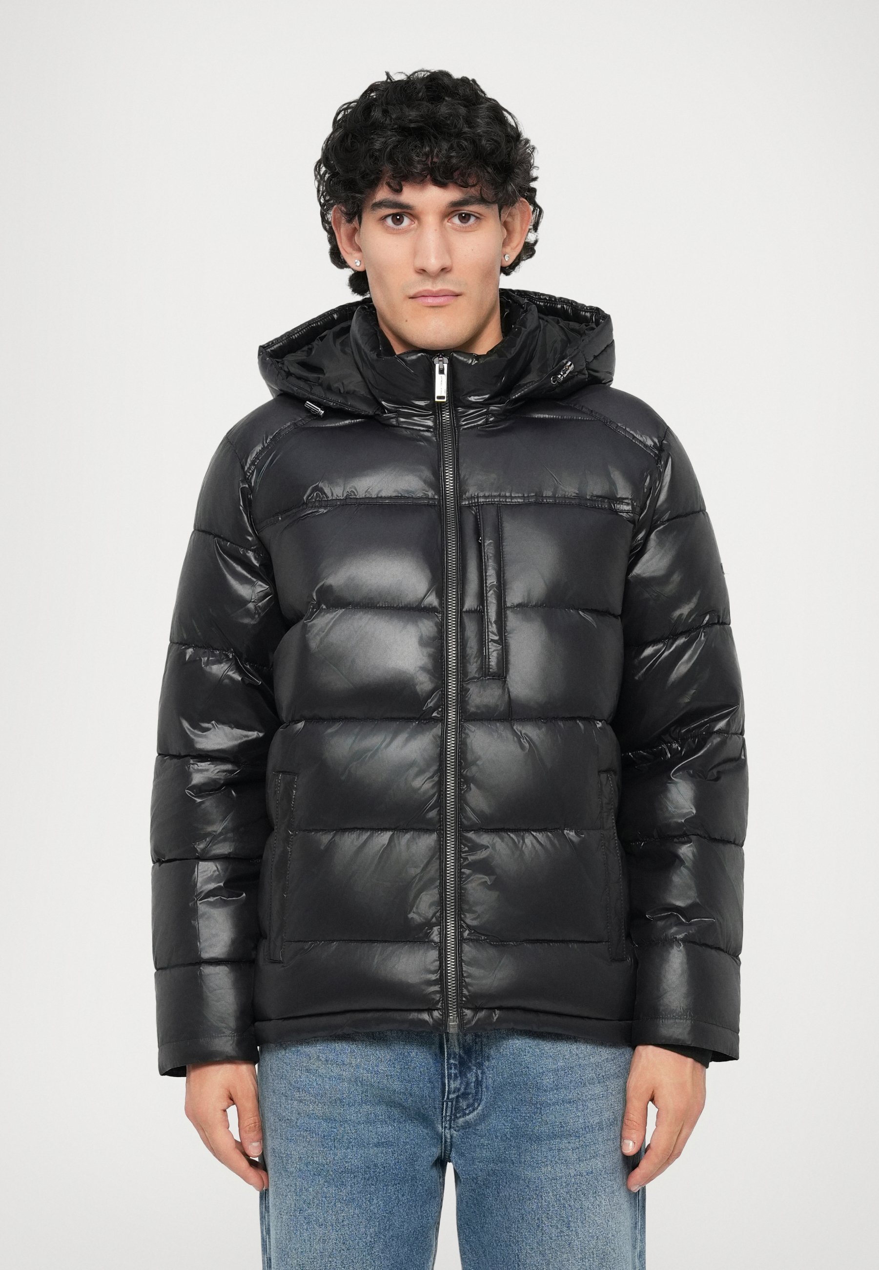 Michael Kors AIRDRIE SHINY PUFFER JACKET - Winter jacket - black