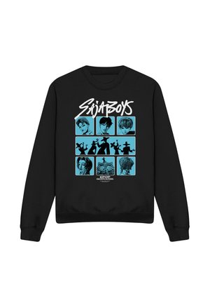 NETFLIX, KPOP DEMON HUNTERS SAJA BOYS POSTERIZED SQUARES - Sweatshirt - black
