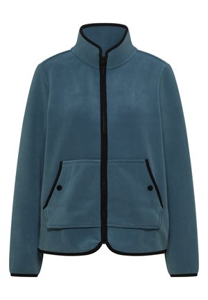 Cecil, FLEECE JACKET WITH ZIP AND STAND-UP COLLAR - Veste polaire - mountain air blue