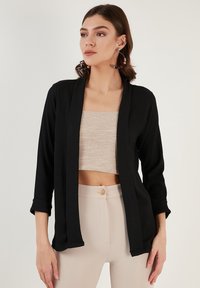 LELA - REGULAR FIT - Kardigan - black Väikepilt 1