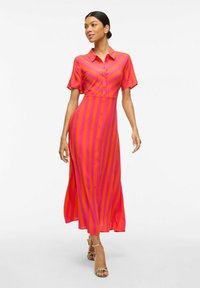 VILA Robe longue - tigerlily