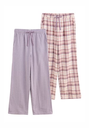 REGULAR FIT - 2 PACK  - Nachtwäsche Hose - pink check