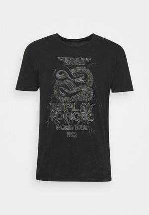 Print T-shirt - black