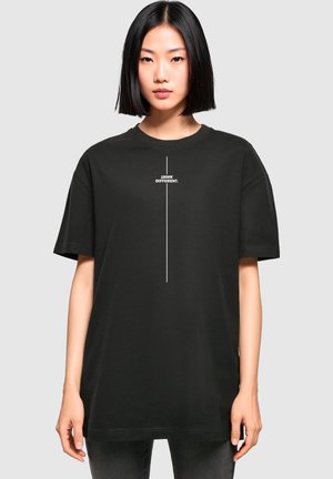 Merchcode THINK DIFFERENT OVERSIZED BOYFRIEND TEE - T-shirt print - black