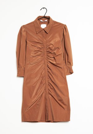 Mango Skjortekjole - brown
