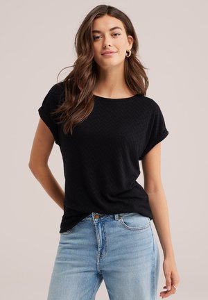WE Fashion, Basic T-shirt - black