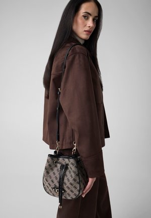 Guess, SAMANTHA LOGO MINI BUCKET - Bandolera - mehrfarbig schwarz