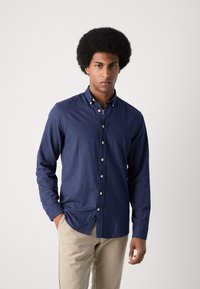 Lindbergh MELANGE BRUSHED SHIRT - Srajca - navy