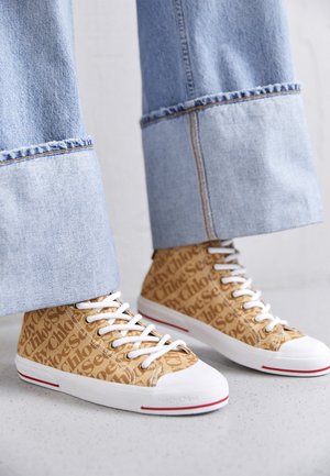 Sneakers hoog - ochre