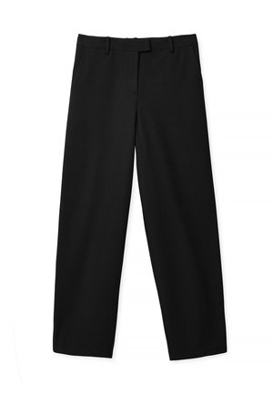 MID WAIST BARREL LEG - Housut - black