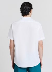 Calliope CAMICIA COREANA MISTO LINO - Hemd - bianco ottico