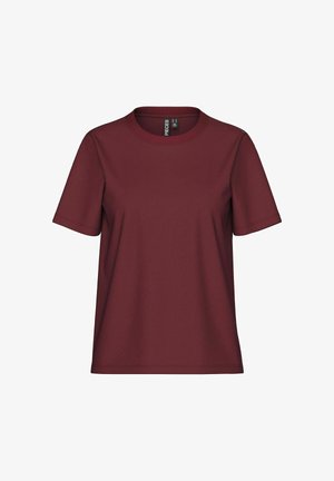 Pieces, PCRIA SOLID TEE - T-shirt basic - tawny port