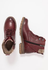 Marco Tozzi Snørestøvletter - dark red