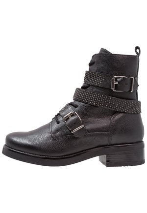 Bottines à lacets - black