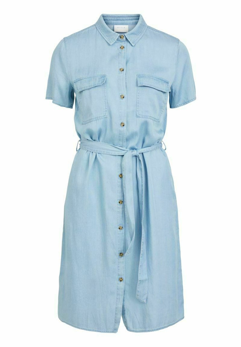 Vila Jeansjurken lichtblauw denim Vila Jeansjurken lichtblauw denim