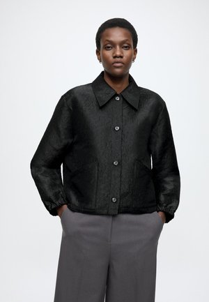 WOVEN OVERSHIRTS, TONAL LEO JACQUARD - Kevyt takki - black_multi_01