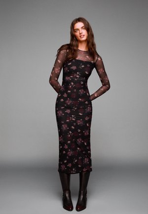 Bershka Denní šaty - dark red