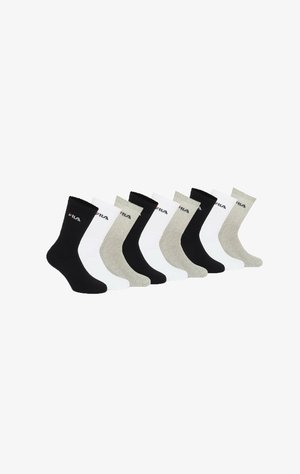 Fila, FILA FILA UNISEX SOCKEN, 9ER PACK - TENNISSOCKEN, CREW SOCKS, LOGO TENNIS - Calcetines - schwarz weiß grau