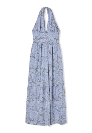 Terranova ABTD LONG NECK TIED BANDANA - Vestito lungo - var blu denim