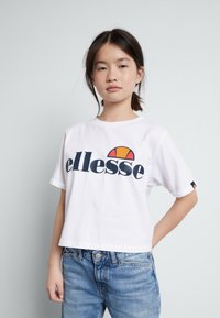 Ellesse - NICKY - Marškinėliai su spaudiniu - white Miniatiūros vaizdas 1