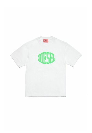 GIROCOLLO - T-shirt con stampa - bianco