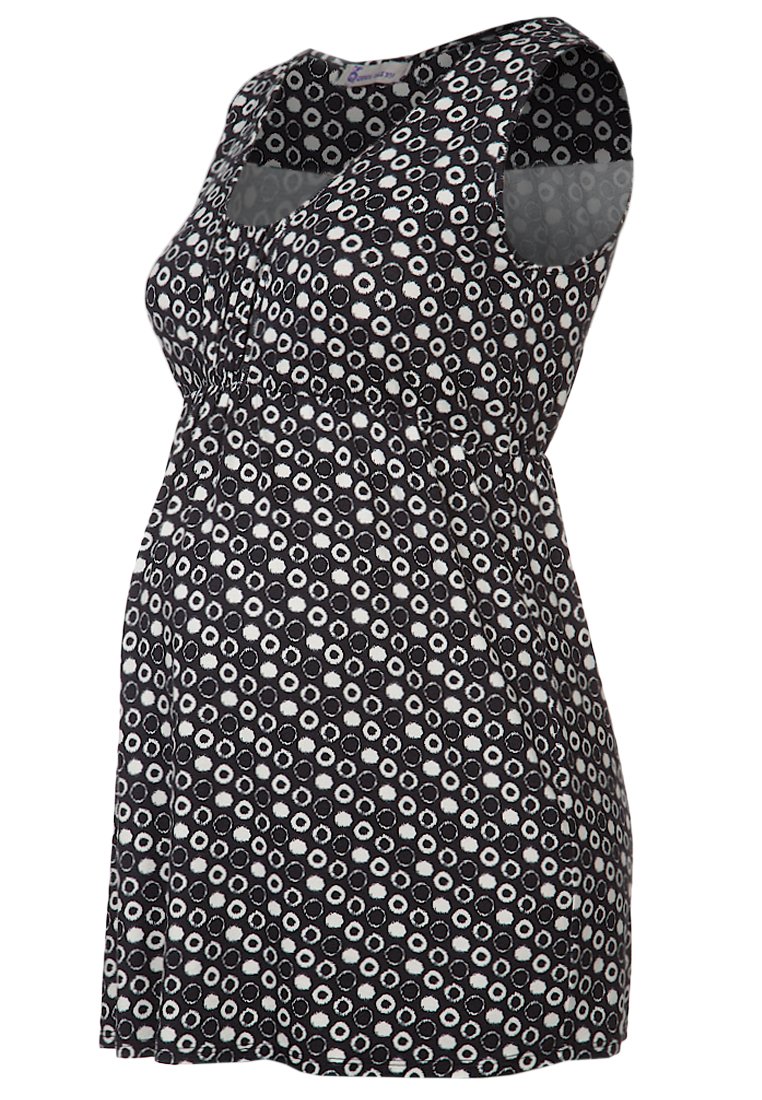 Queen Mum Top zwart/wit