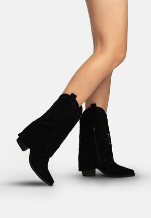 Cowboy- / bikerstøvlette - schwarz