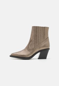 Cowboy/biker ankle boot - grey