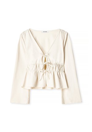 NA-KD, FRONT TIE  - Pluus - offwhite