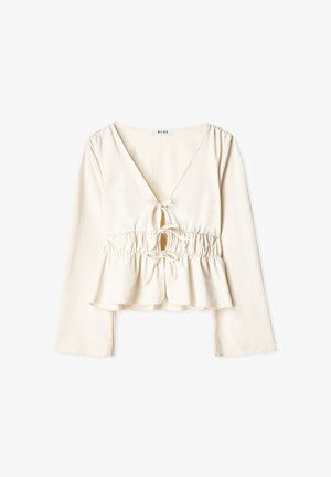 NA-KD, FRONT TIE - Pluus - offwhite
