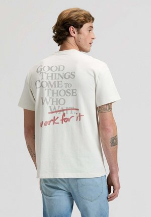 WORK FOR IT - T-Shirt print - weiss