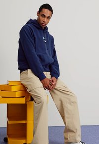 Nike Sportswear AIR HOODY POLAR - Felpa con cappuccio - midnight navy