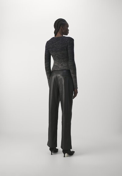 Proenza Schouler White Label STRAIGHT LEG PANTS - Παντελόνι - black