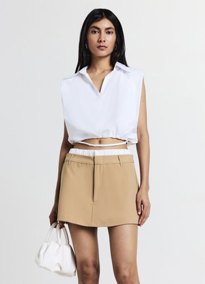 Calliope FASCIA IN VITA - Minijupe - beige scuro