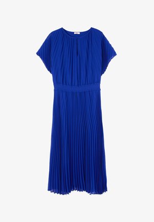 Oltre, VESTITO MIDI IN GEORGETTE PLISSÉ - Robe de cocktail - blu