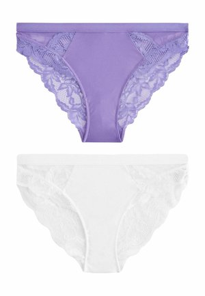 Next HIGH WAIST  TWO PACK - Trumpikės - purple white