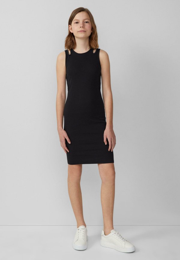 Strickkleid - schwarz